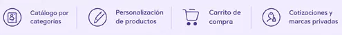 Funcionalidades destacadas del sitio BougieBoyer.com.mx