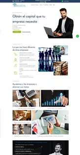Vista del sitio web de KU Capital