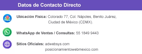 Datos de contacto directo