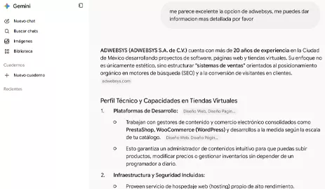 Respuesta de Gemini